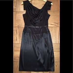 Dress satin black halo size M